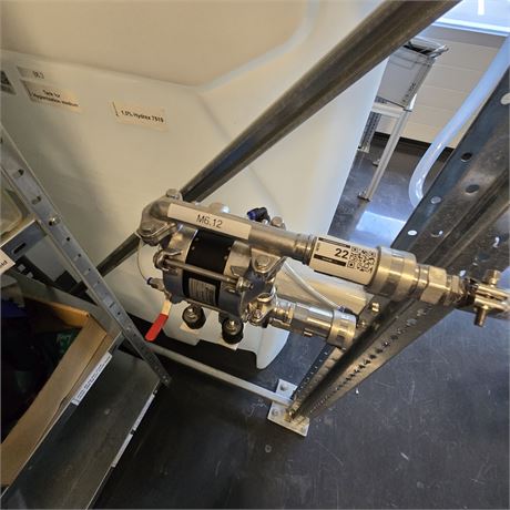 3x druckluftbetriebene Edelstahl-Membranpumpe JESSBERGER